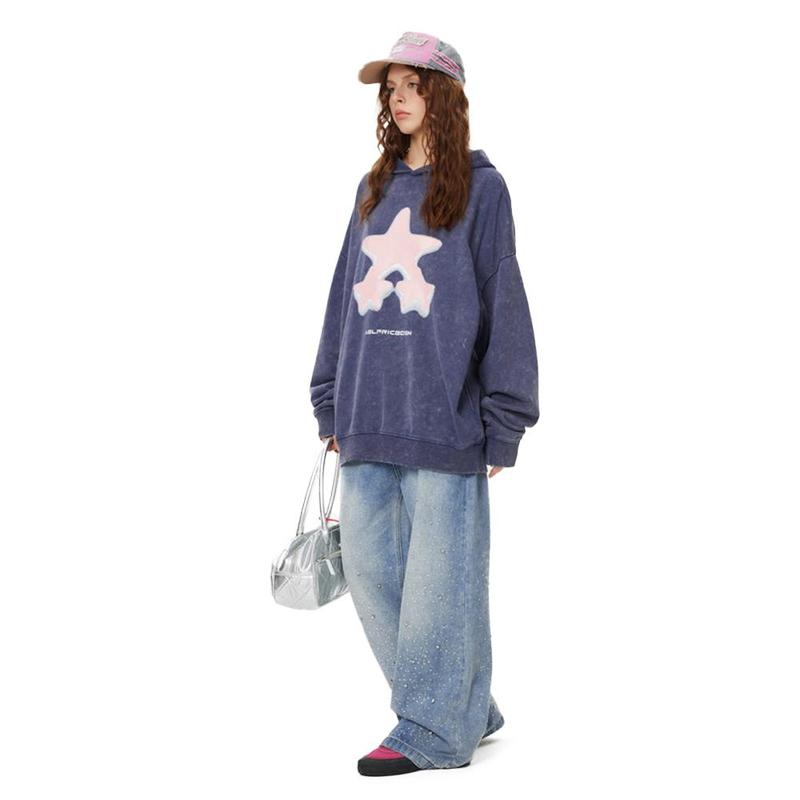 2025 Street Fashion Rhinestone Loose Jeans