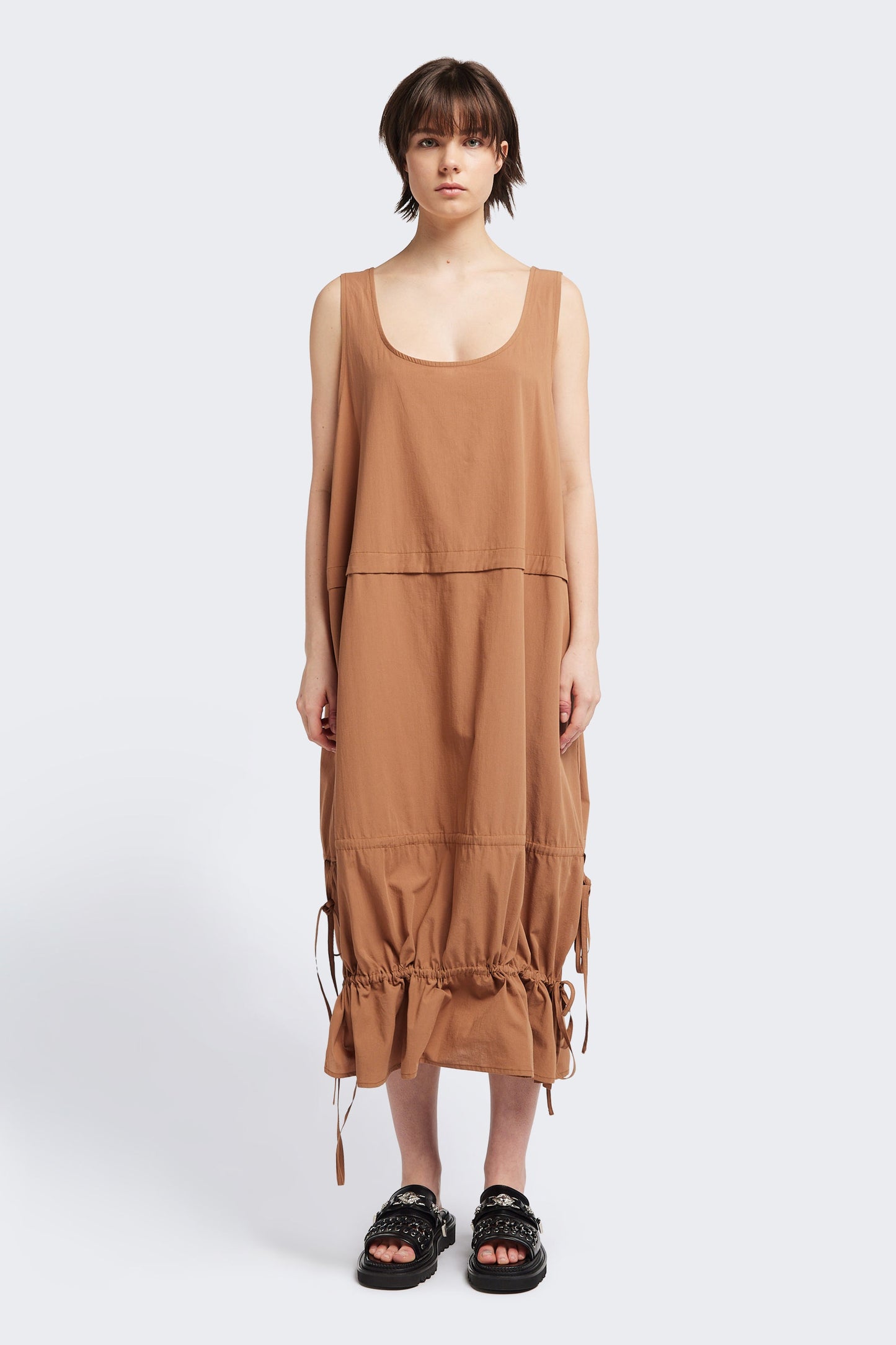 Cloud Tank Dress Toffee Brown