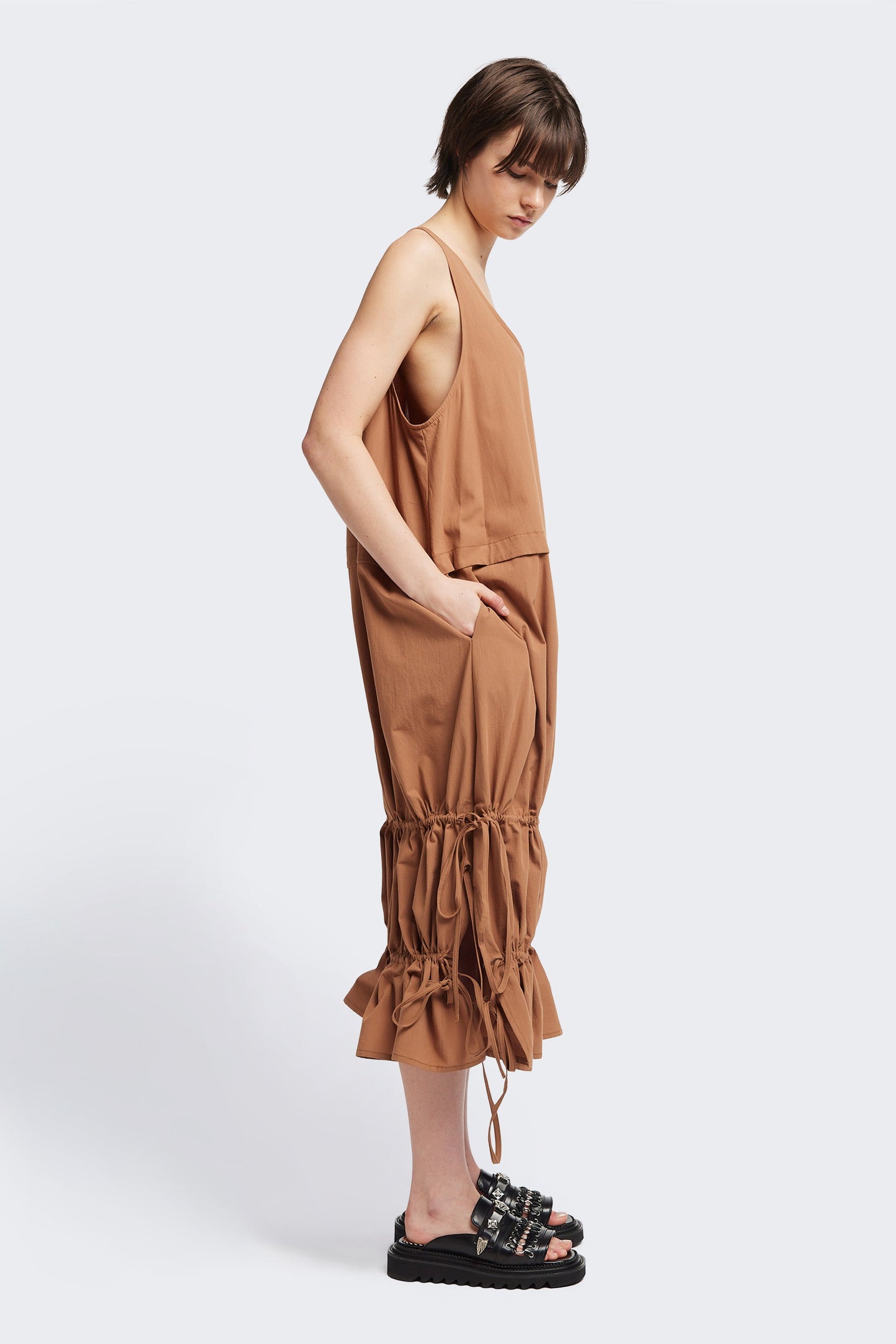 Cloud Tank Dress Toffee Brown