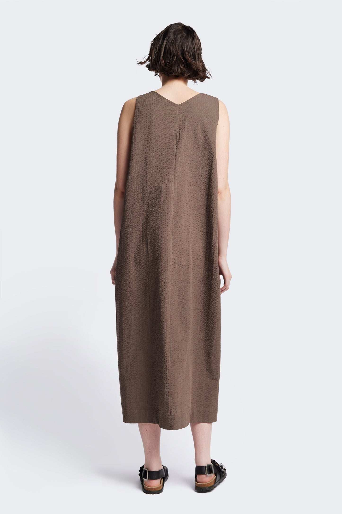 Forces Pinafore Dress Brown