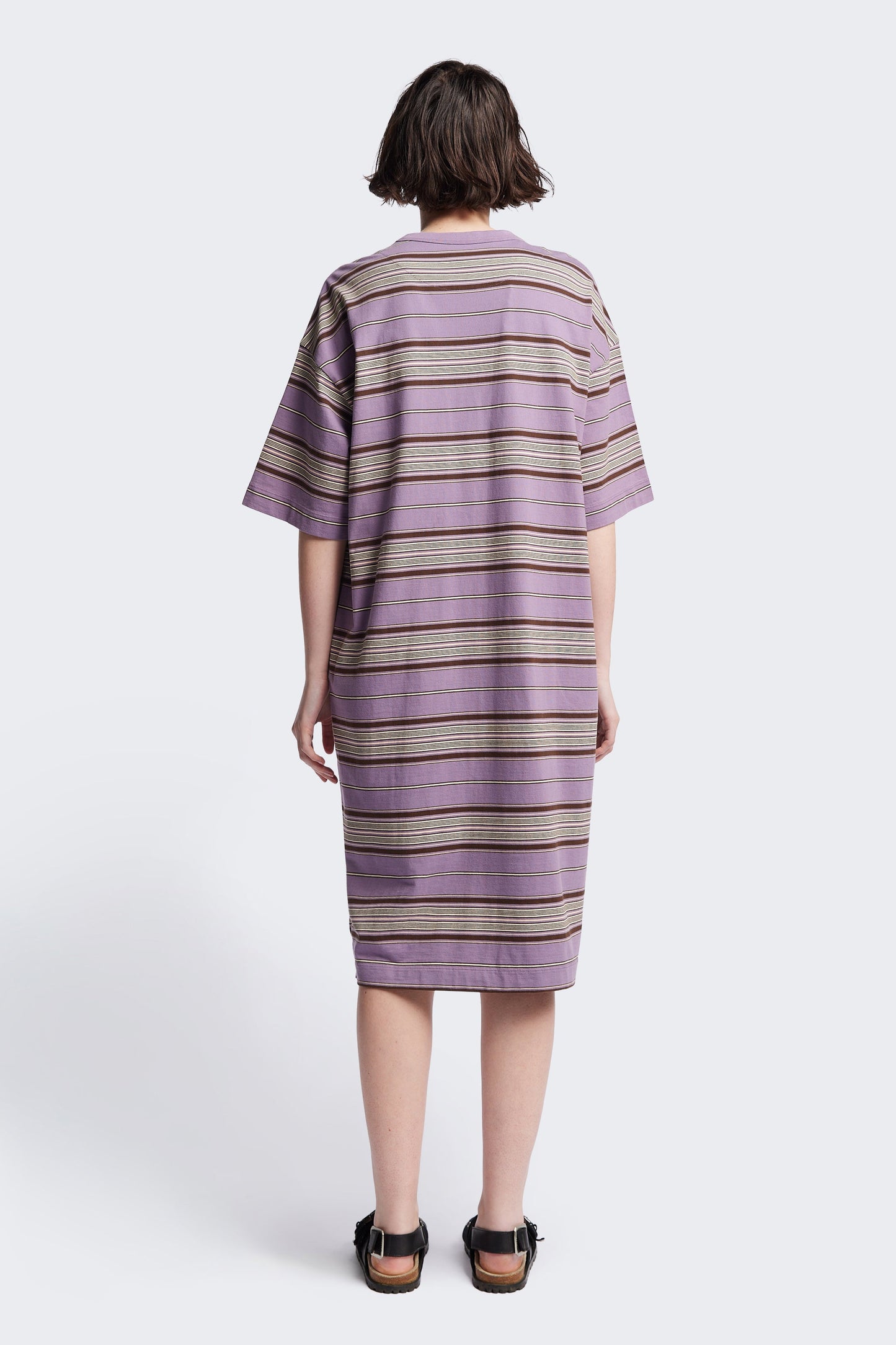 Nadir Dress Purple Stripe