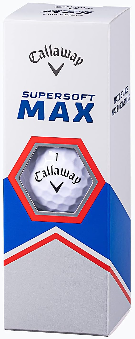 Supersoft MAX 23 Golf Balls, 1 Dozen (Pack of 12), 2 Pieces, White
