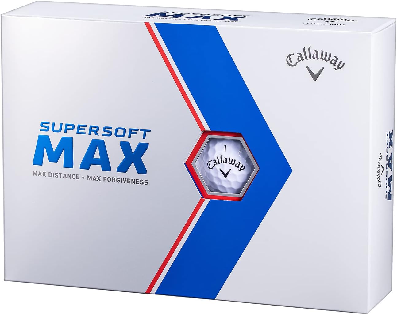 Supersoft MAX 23 Golf Balls, 1 Dozen (Pack of 12), 2 Pieces, White