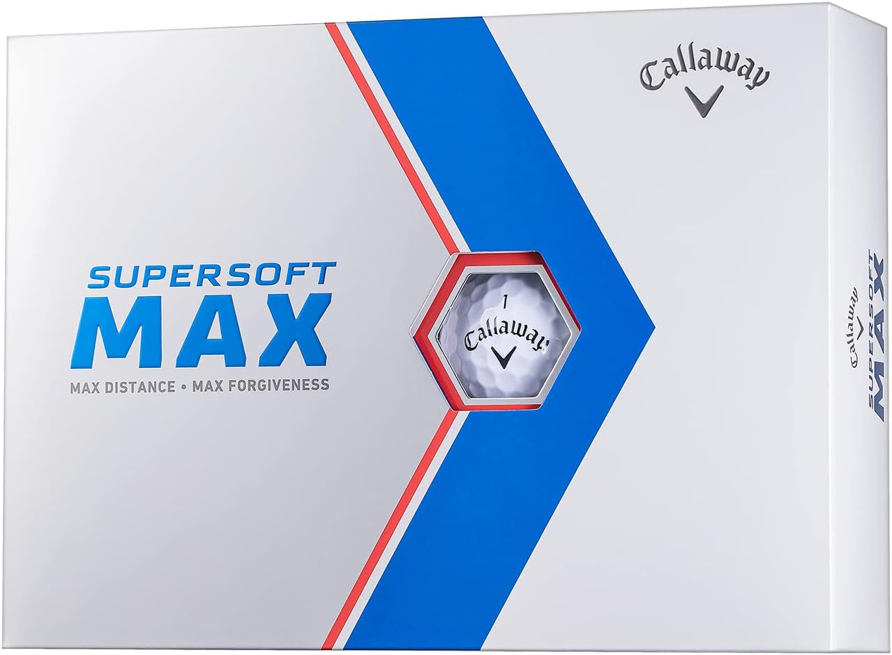 Supersoft MAX 23 Golf Balls, 1 Dozen (Pack of 12), 2 Pieces, White