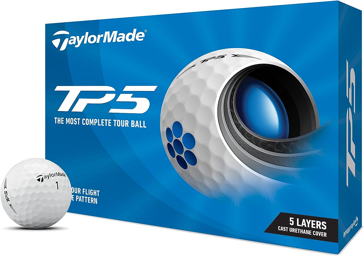 2021 Taylormade TP5 Golf Ball