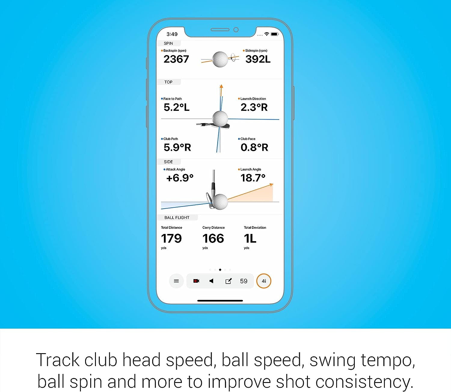 Garmin 010-02356-00 Approach R10, Portable Golf Launch Monitor, Take Your Game Home, Indoors or to the Driving Range, Up to 10 Hours Battery Life