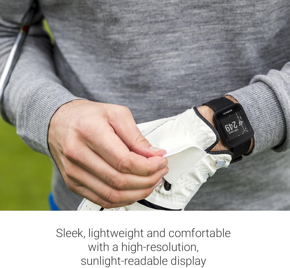 Garmin 010-02028-00 Approach S10, Lightweight GPS Golf Watch, Black