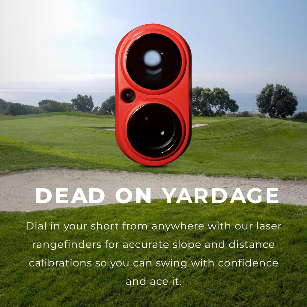 My Golfing Store Eagle Eye Elite Golf Rangefinder with Slope, Distance Measuring Device with Magnetic Strip,1000 Yard Range,6X Magnification, Golf Accessories for Golf