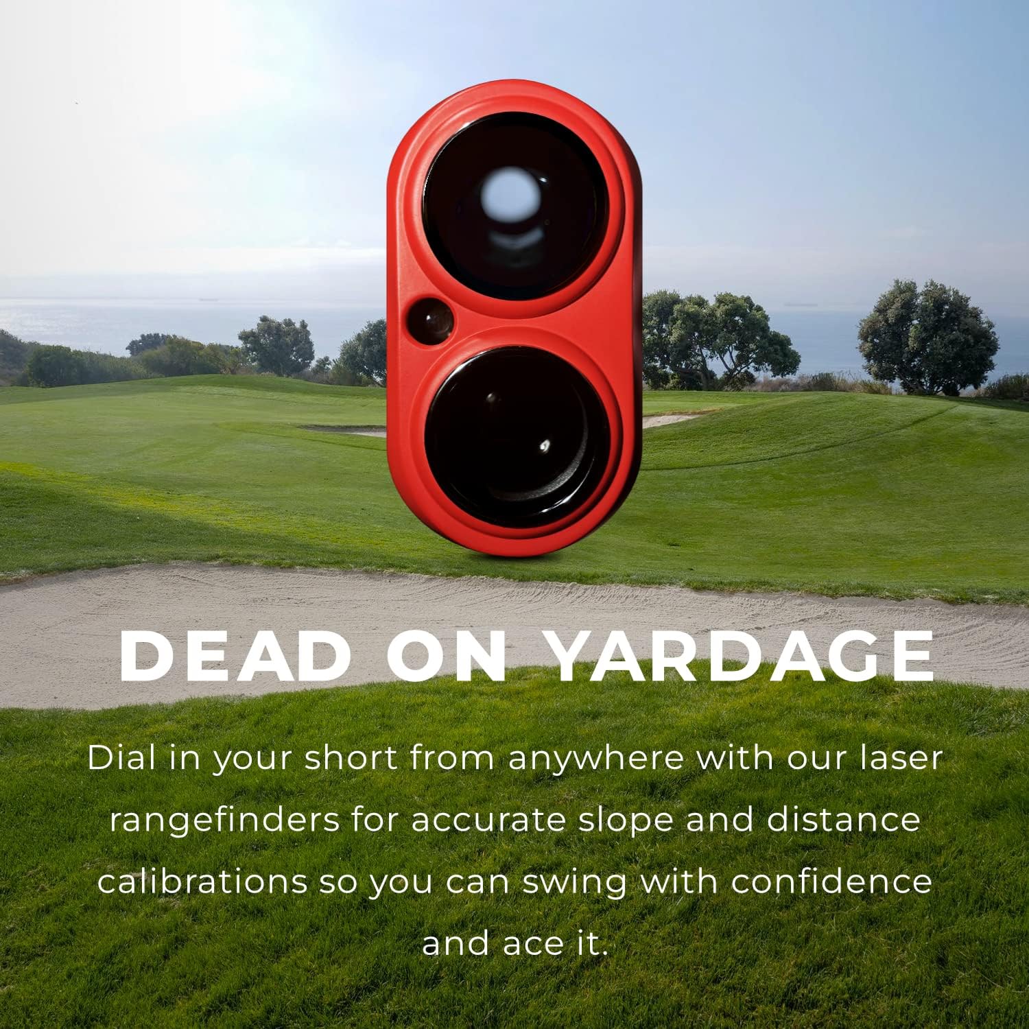 My Golfing Store Eagle Eye Elite Golf Rangefinder with Slope, Distance Measuring Device with Magnetic Strip,1000 Yard Range,6X Magnification, Golf Accessories for Golf