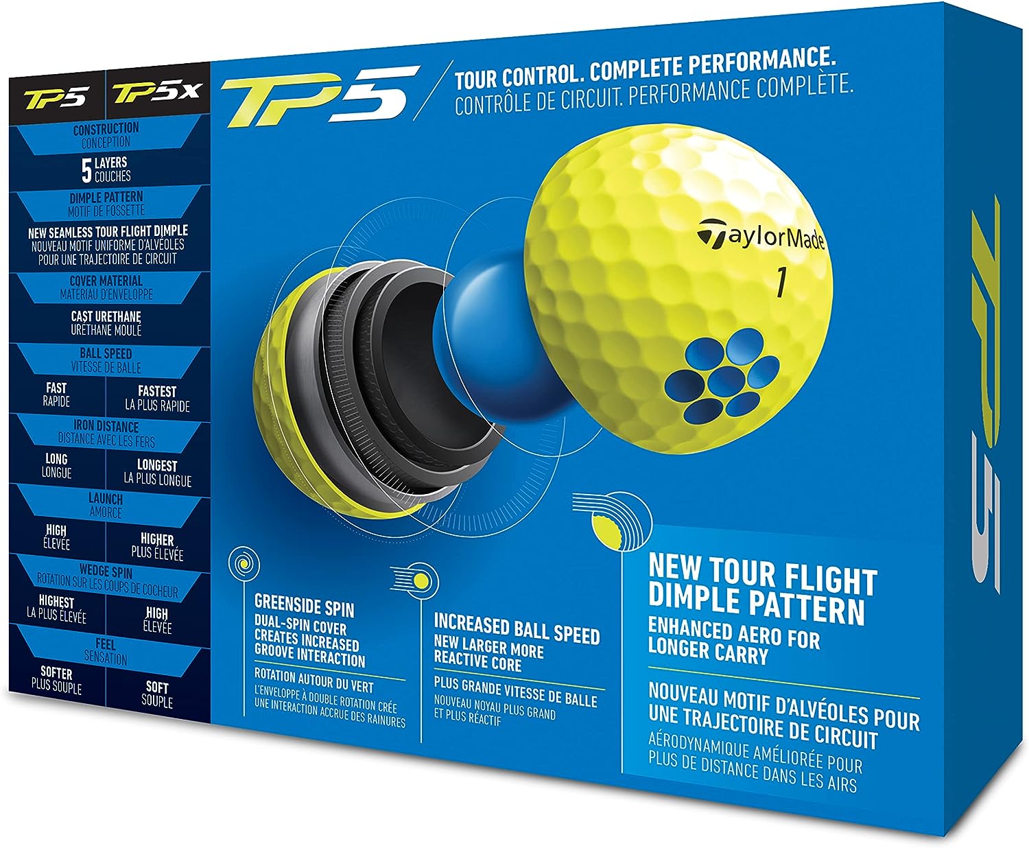 2021 Taylormade TP5 Golf Ball