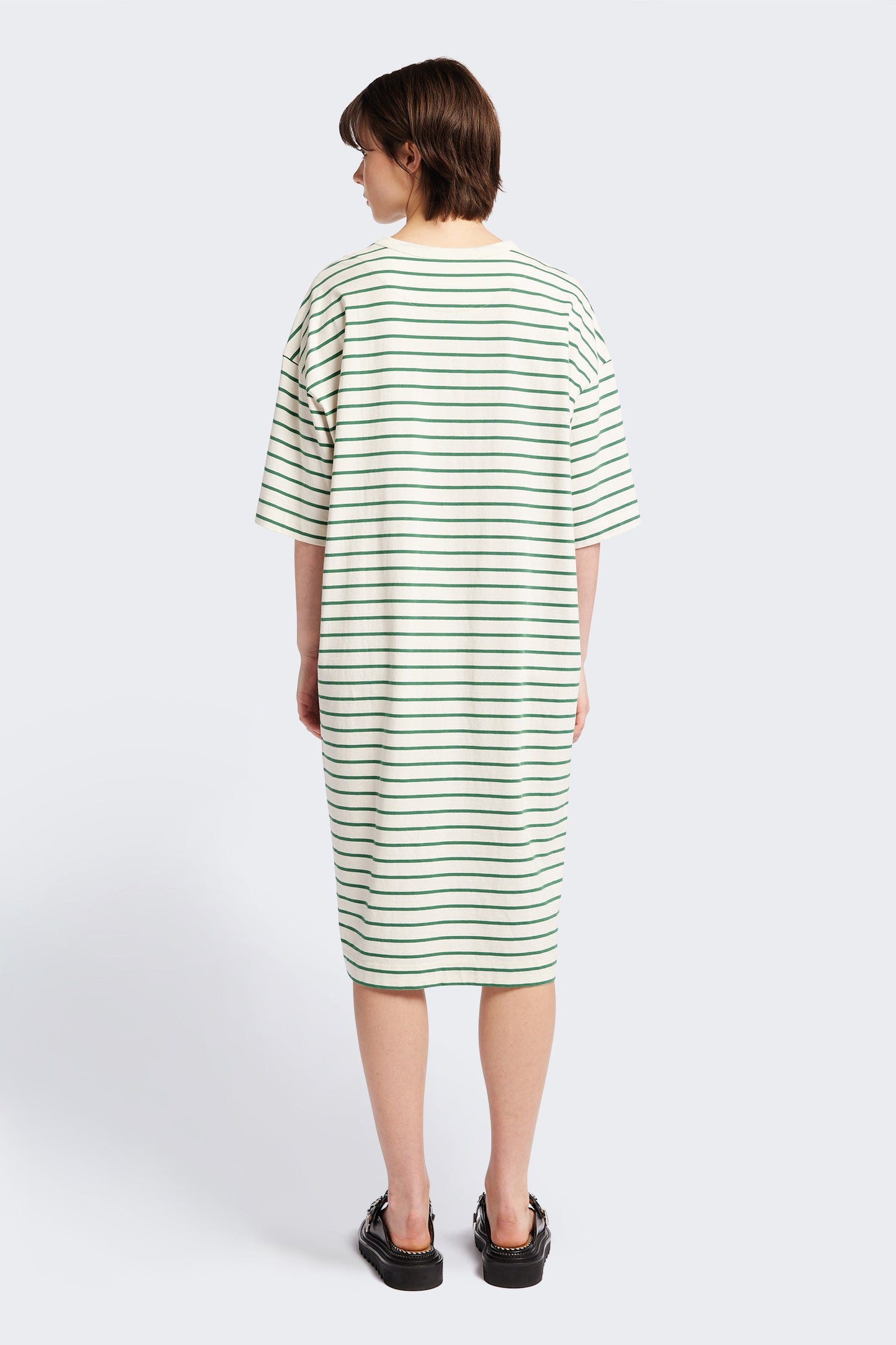 Nadir Dress Green Stripe