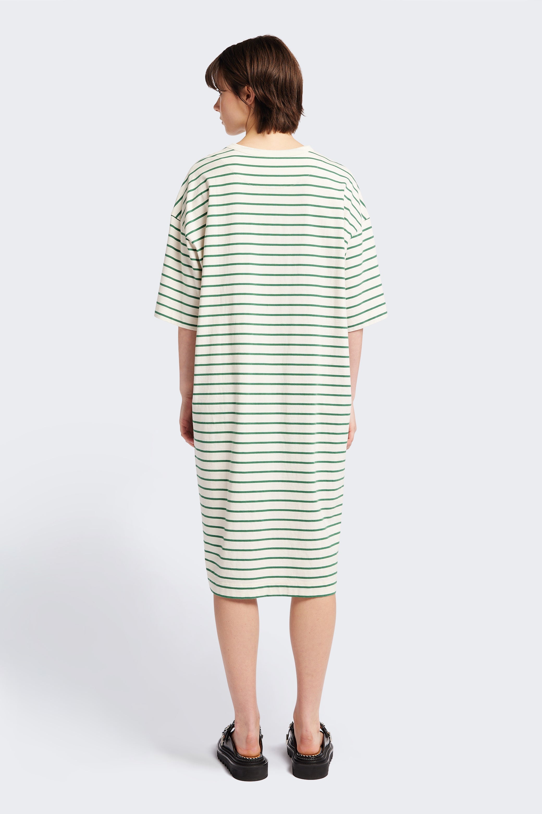 Nadir Dress Green Stripe
