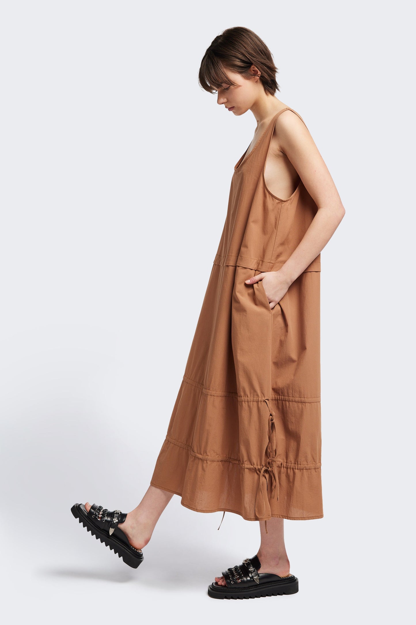 Cloud Tank Dress Toffee Brown