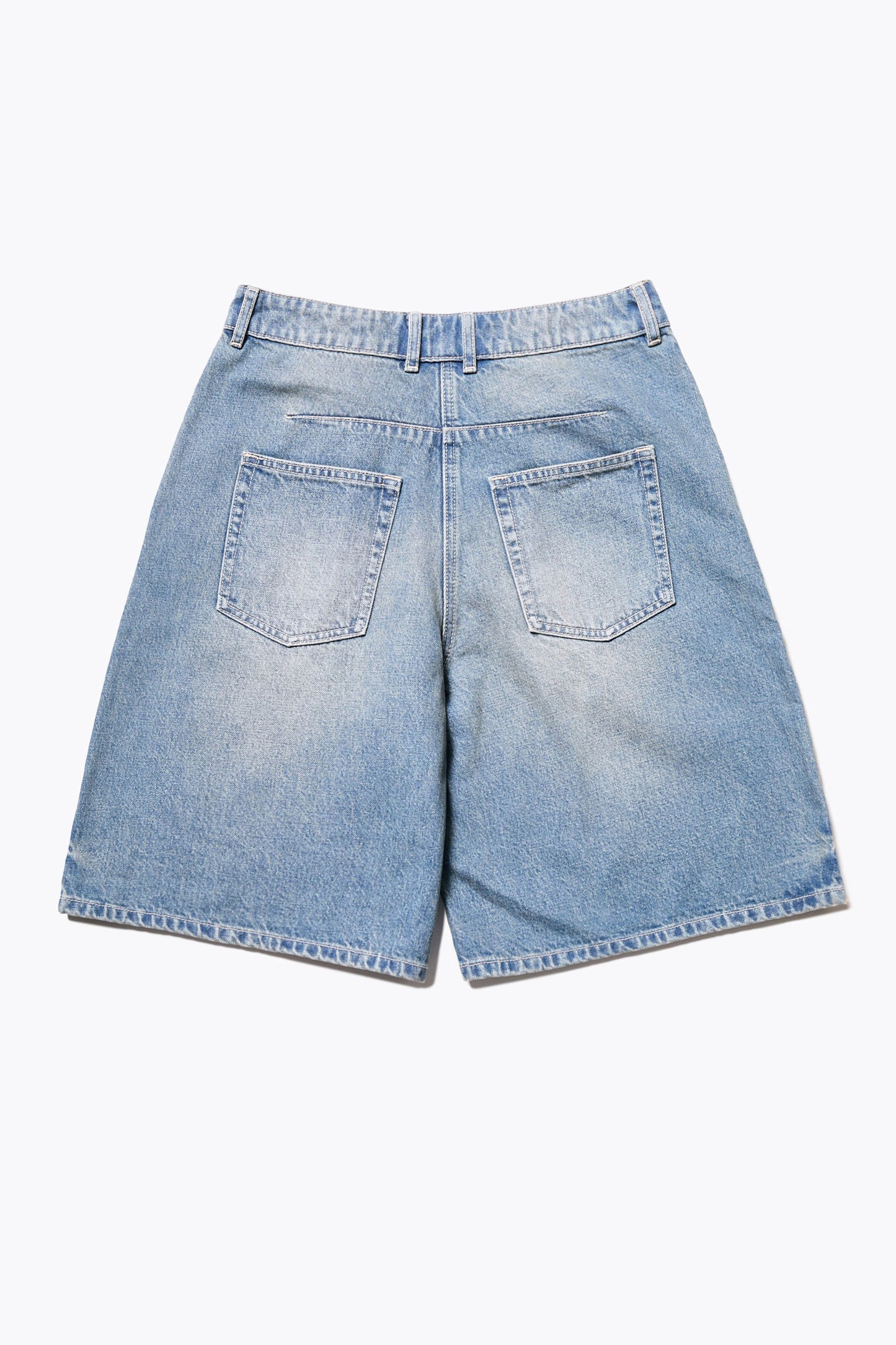 Fuego Denim Short Mid-Blue Fade