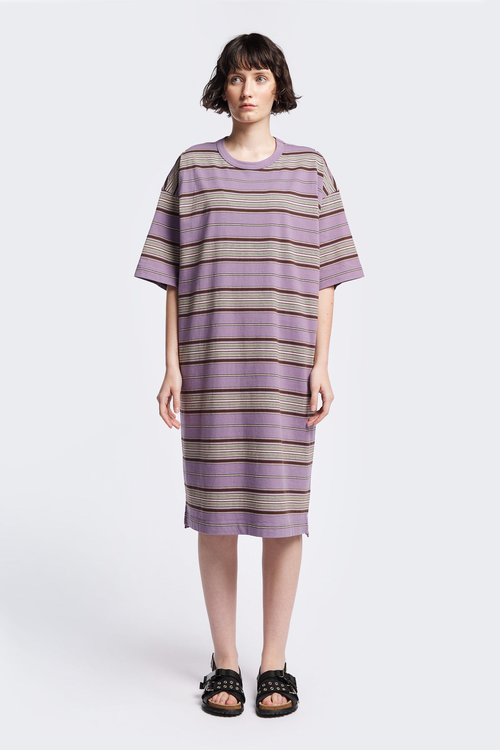 Nadir Dress Purple Stripe