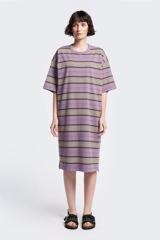 Nadir Dress Purple Stripe