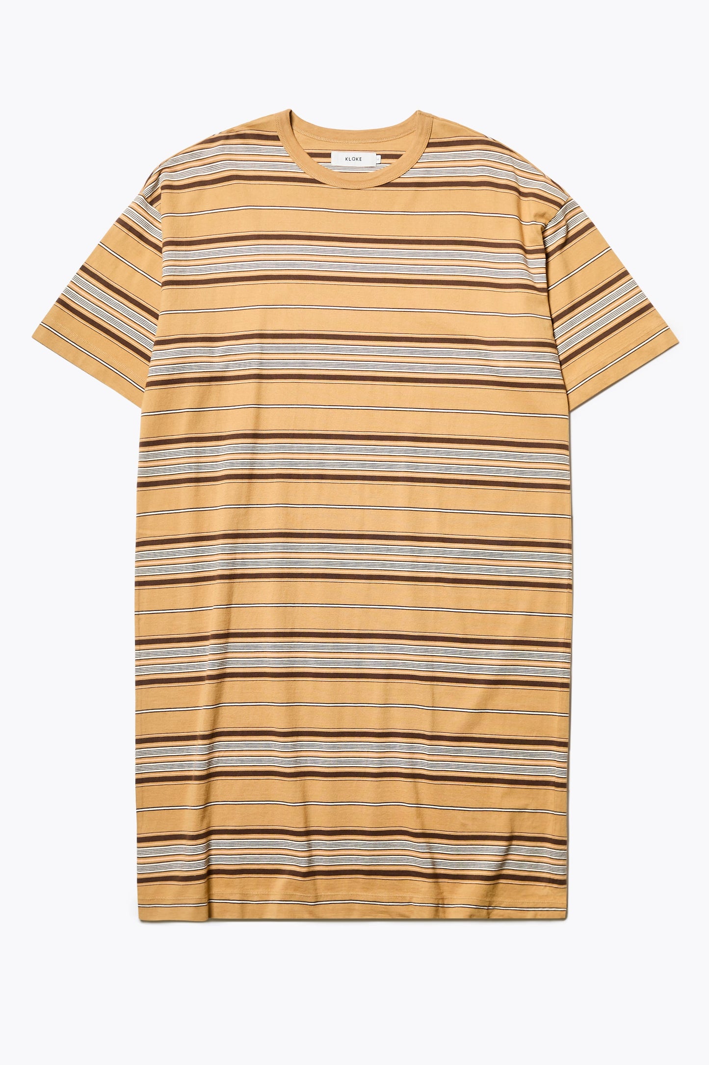 Nadir Dress Tan Stripe