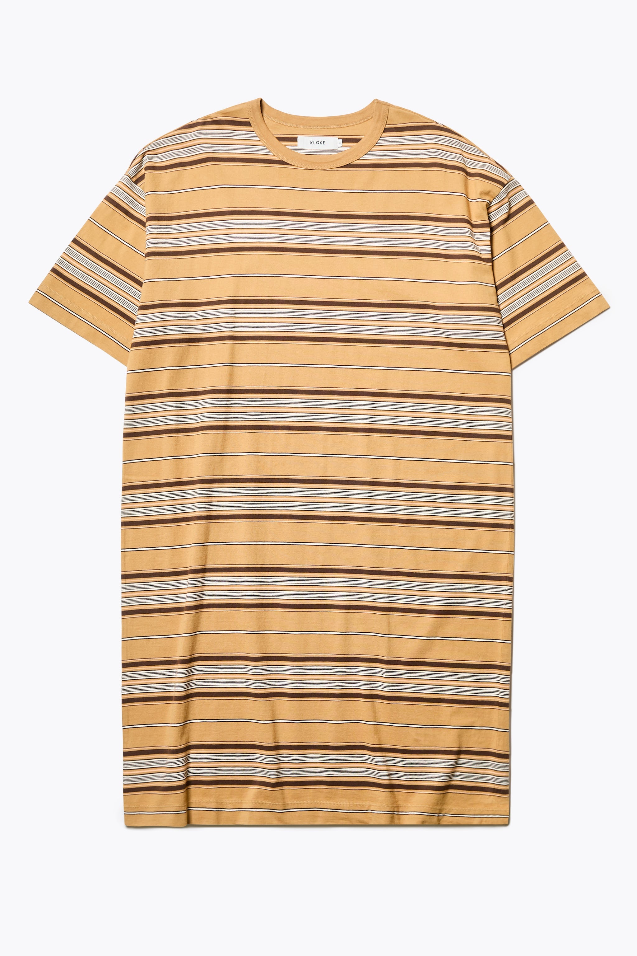 Nadir Dress Tan Stripe