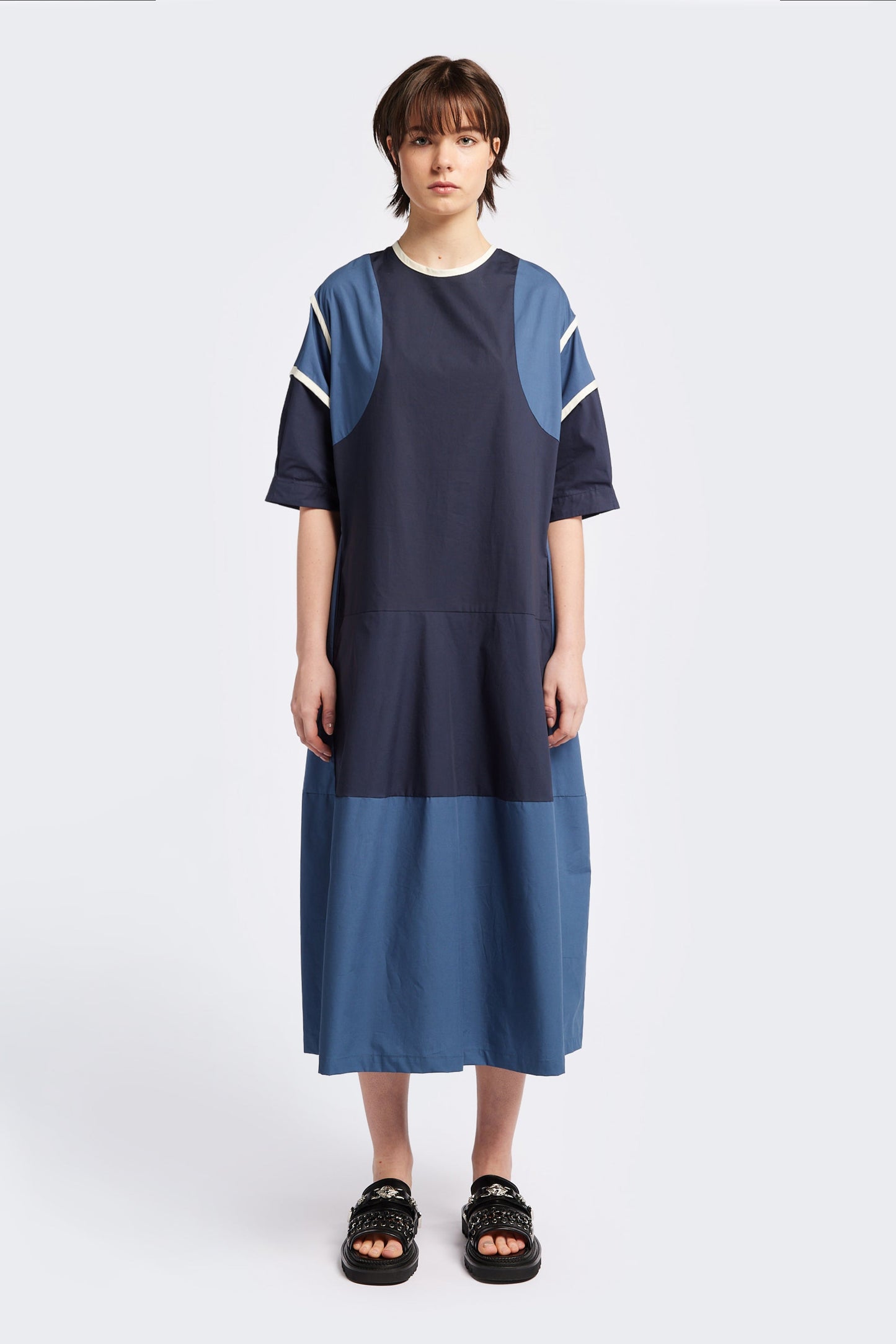 Patch Dress Blue