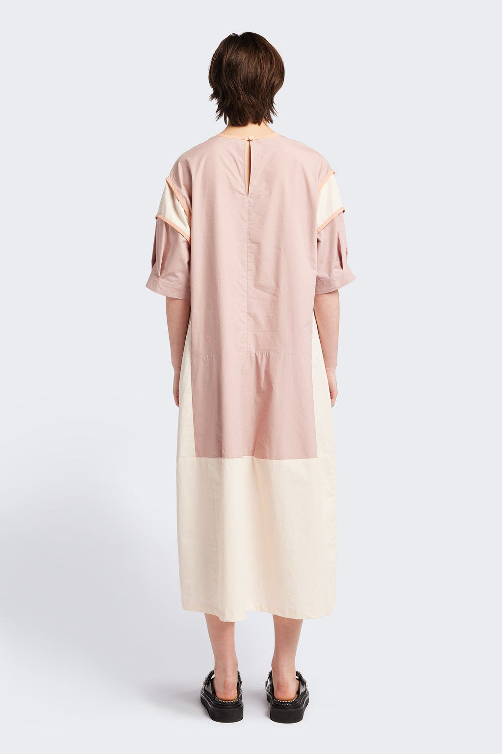 Patch Dress Pale Peach