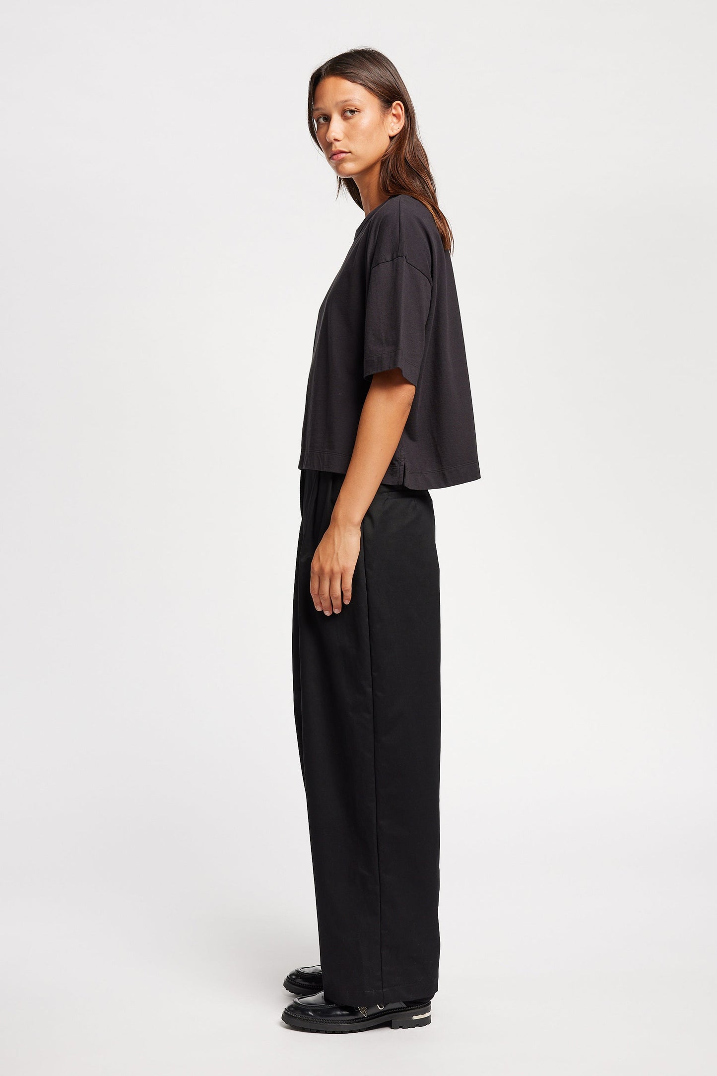 Seleno Pleat Pant Black