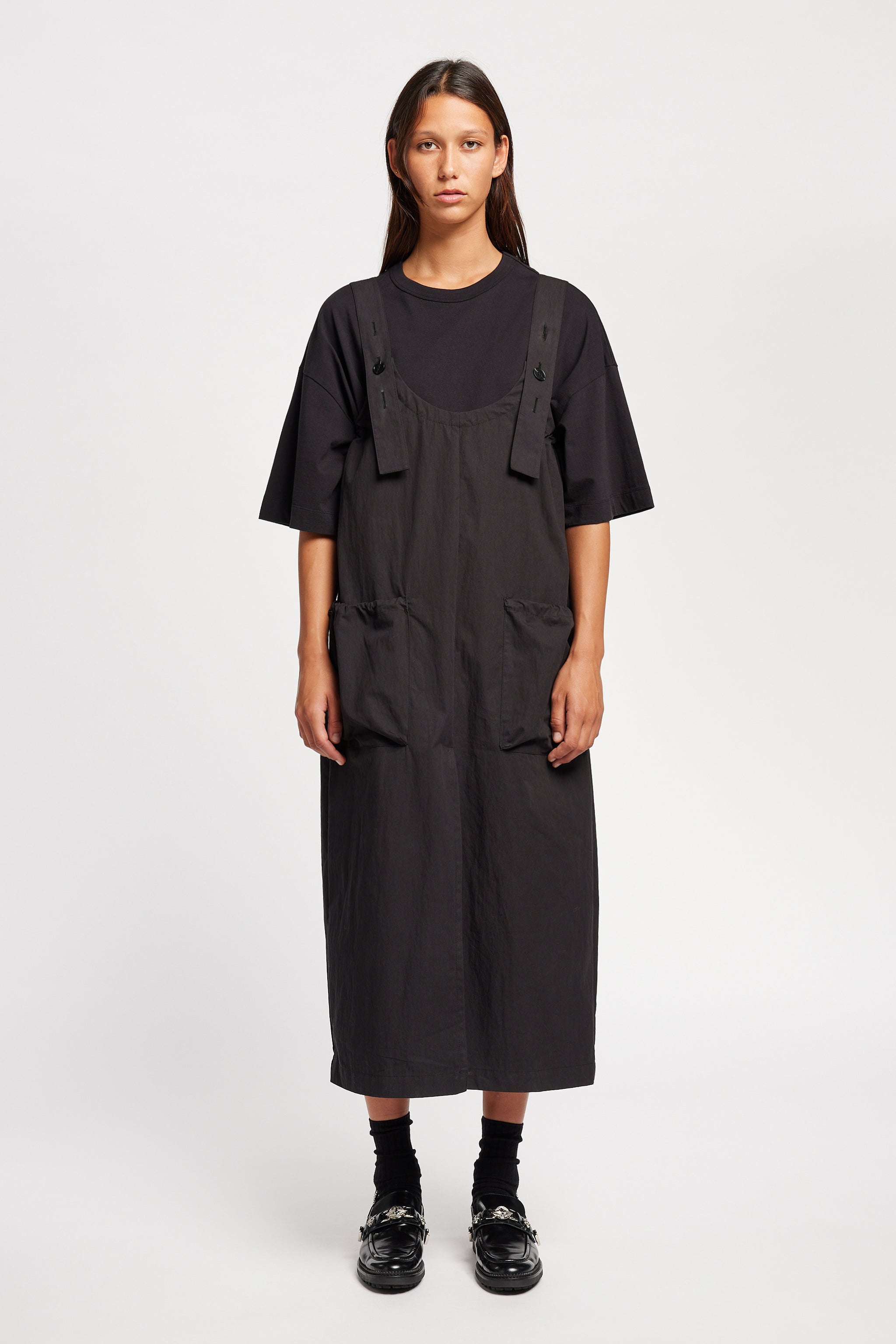 Shoreline Pinafore Jet Black
