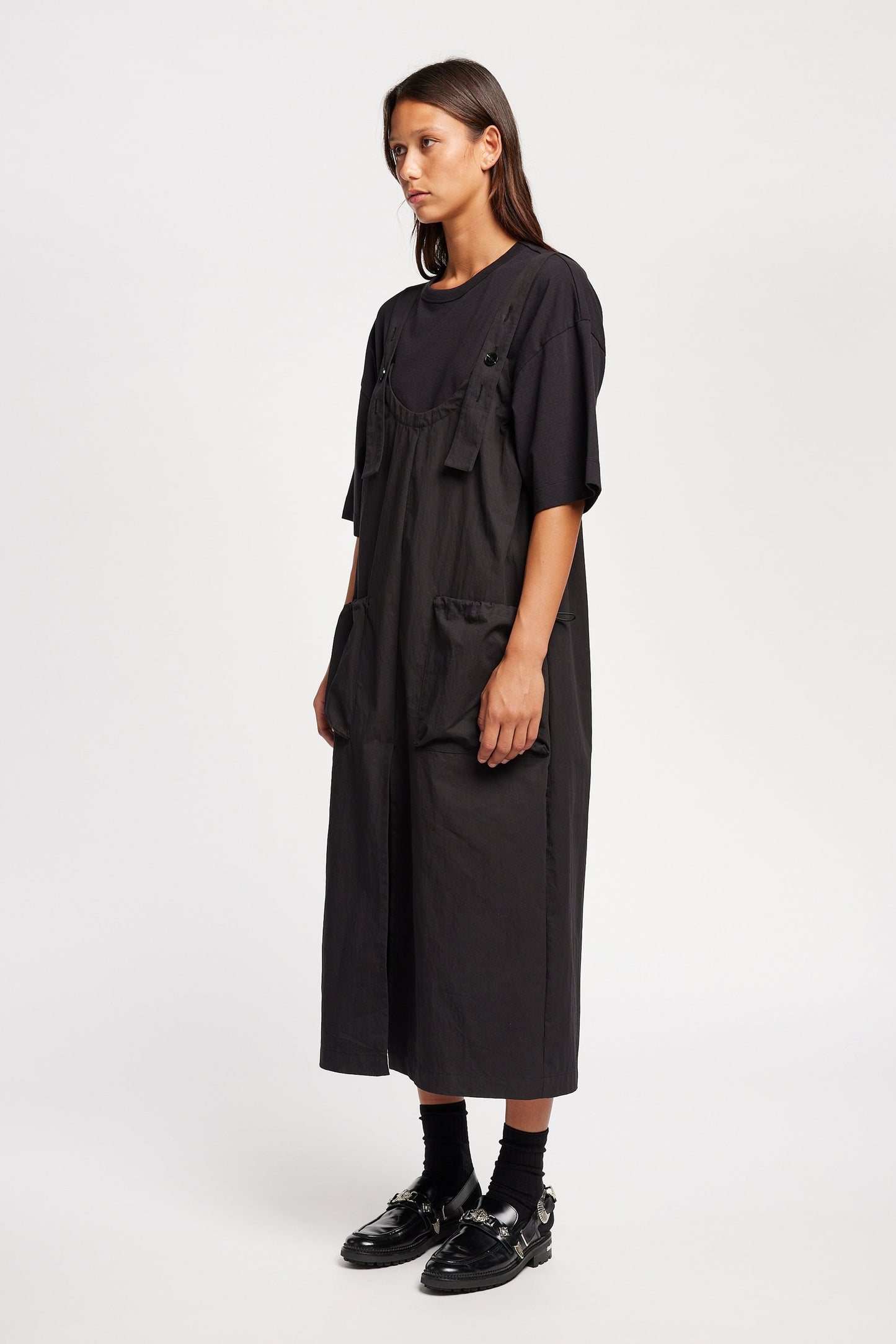 Shoreline Pinafore Jet Black