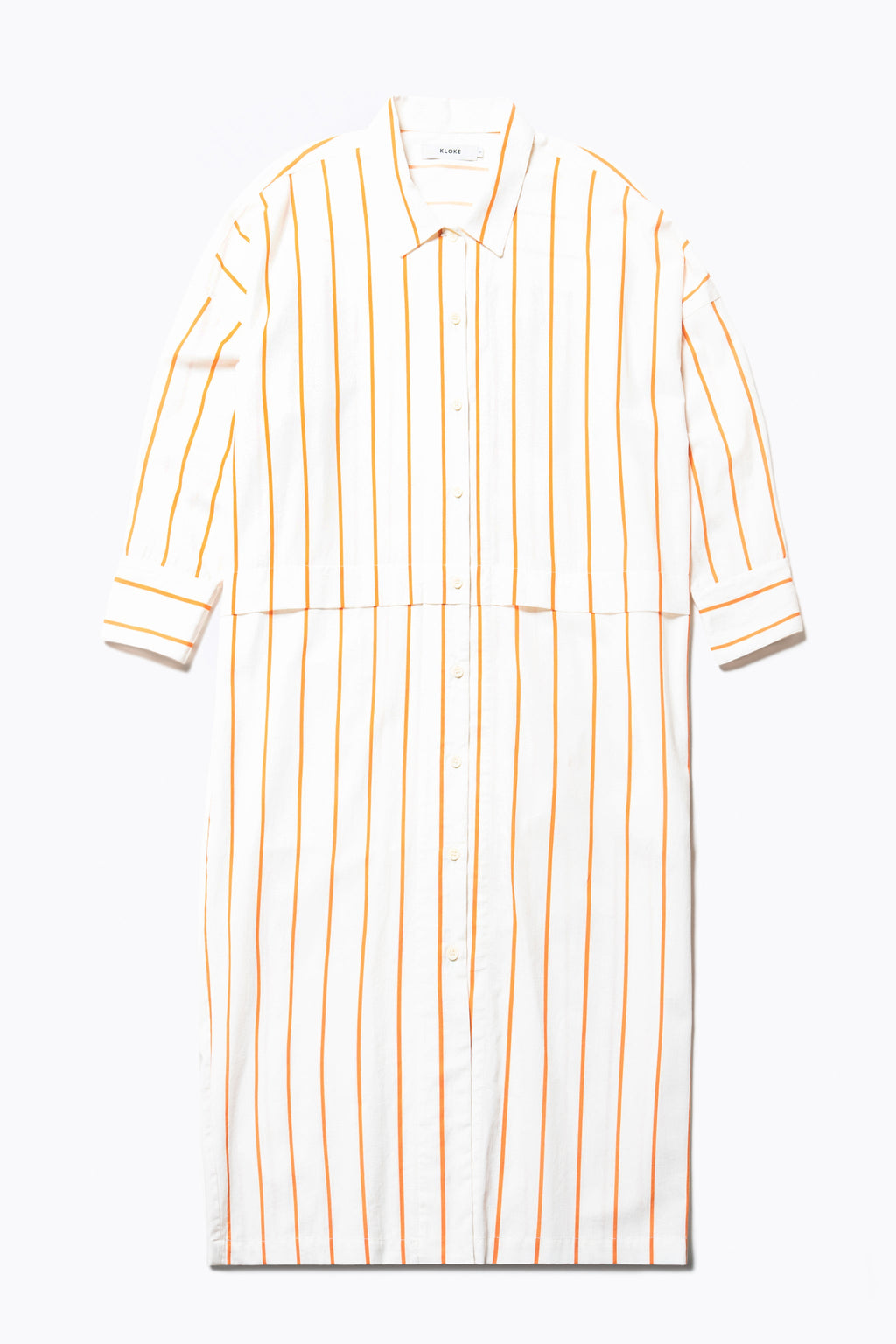 Sundown Shirt Dress Burnt Orange Stripe