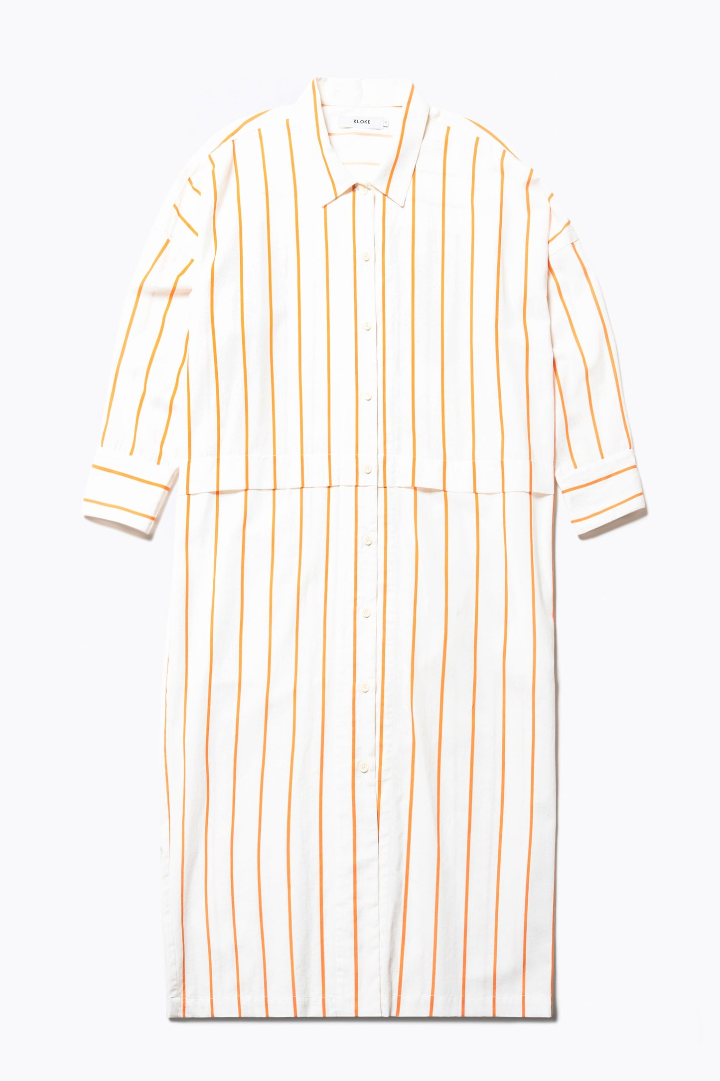 Sundown Shirt Dress Burnt Orange Stripe