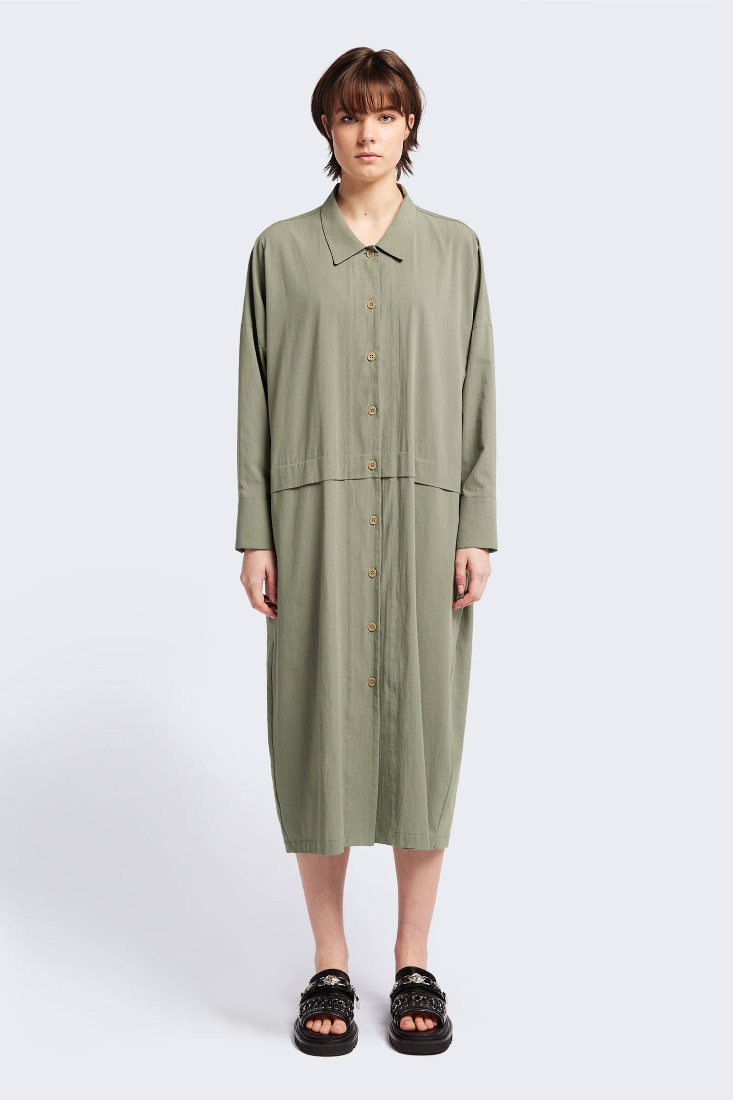 Sundown Shirt Dress Olive