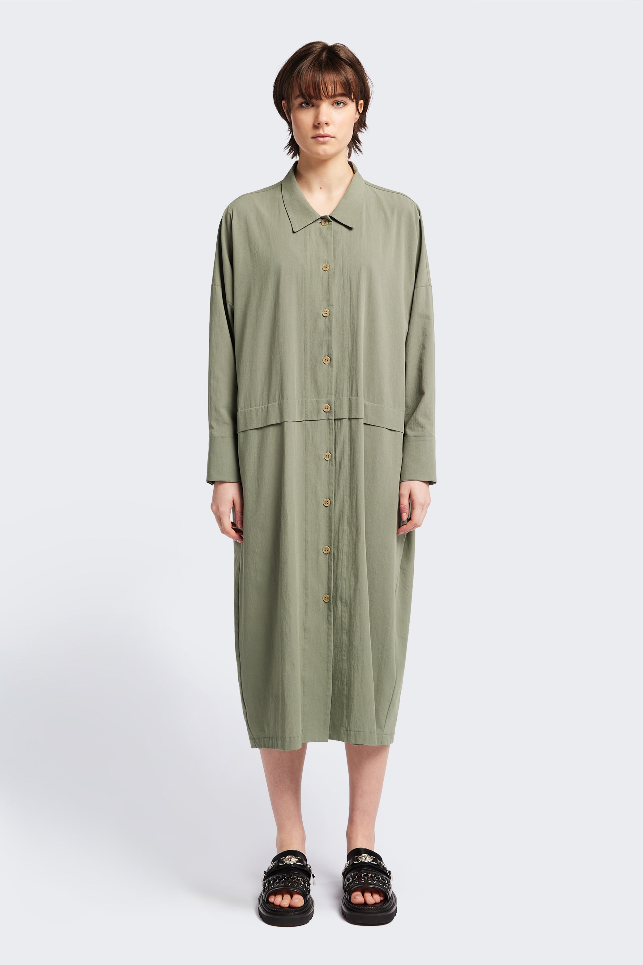 Sundown Shirt Dress Olive