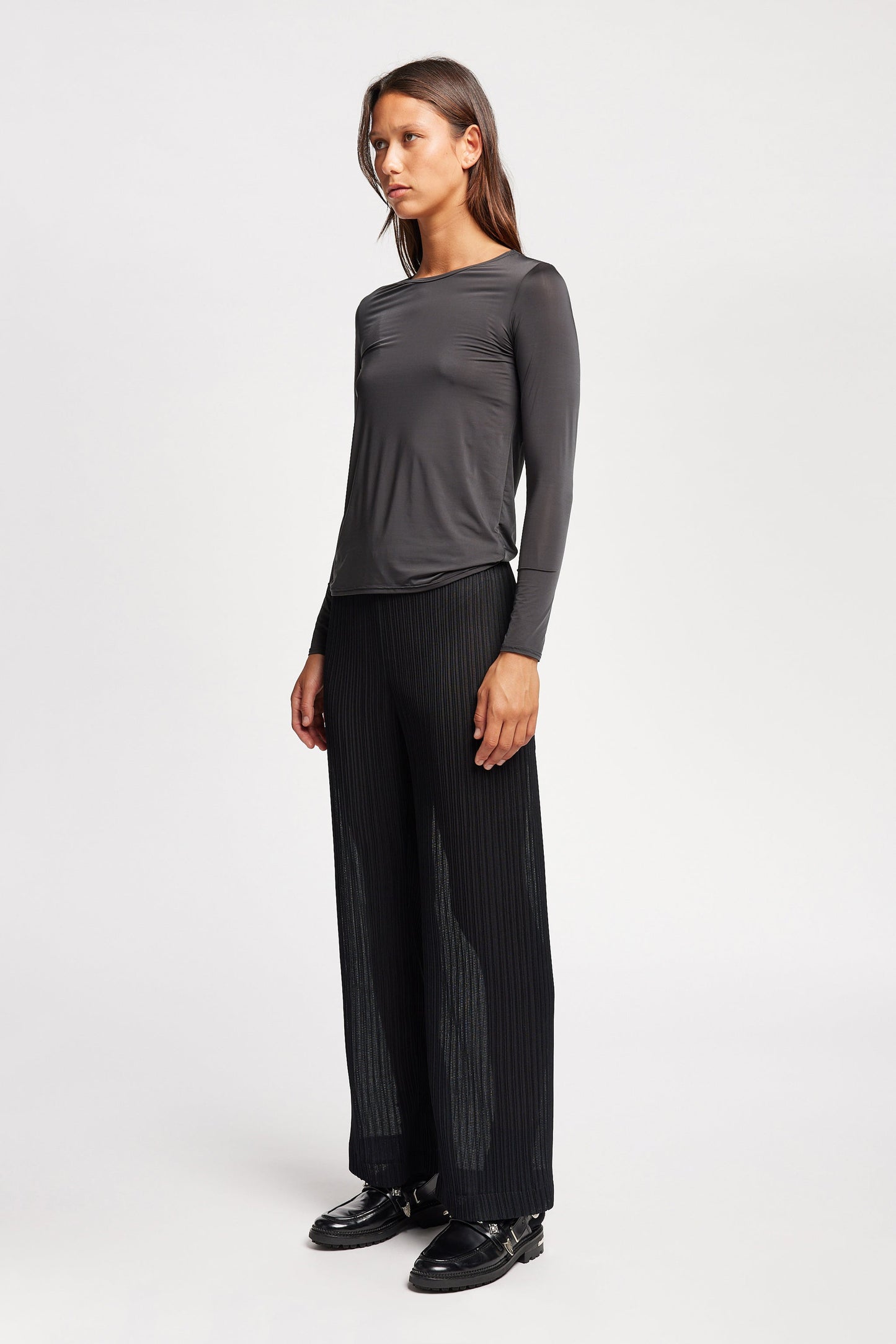 Trace Crinkle Pant Black