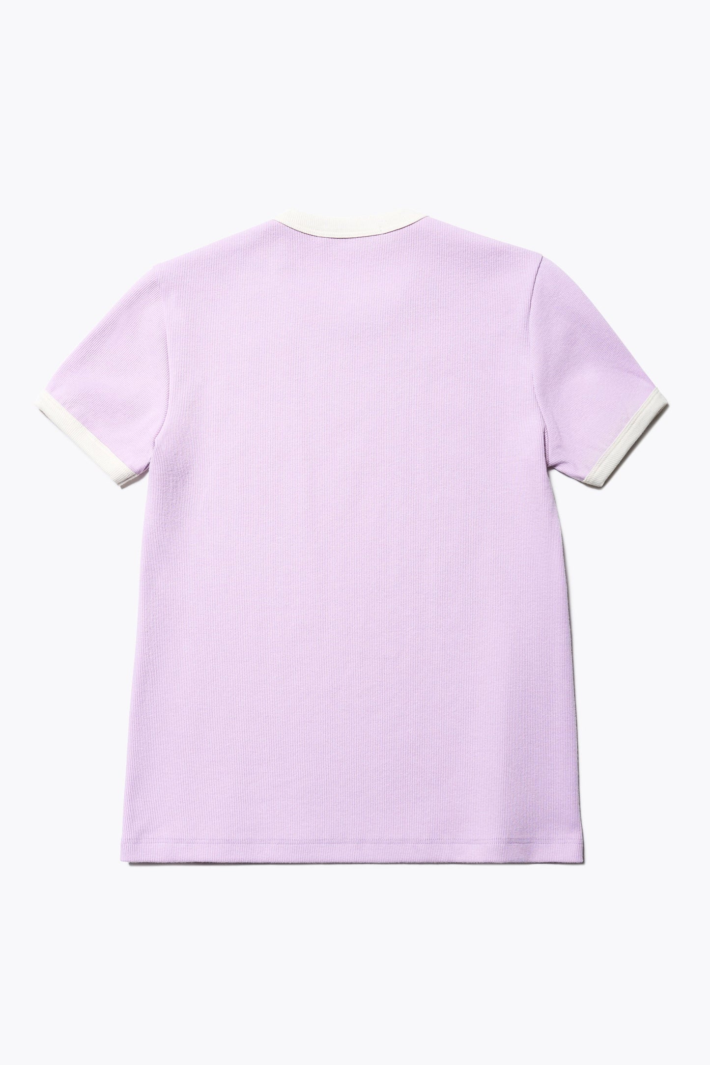 Veil Rib Tee Lilac/Ecru Bind