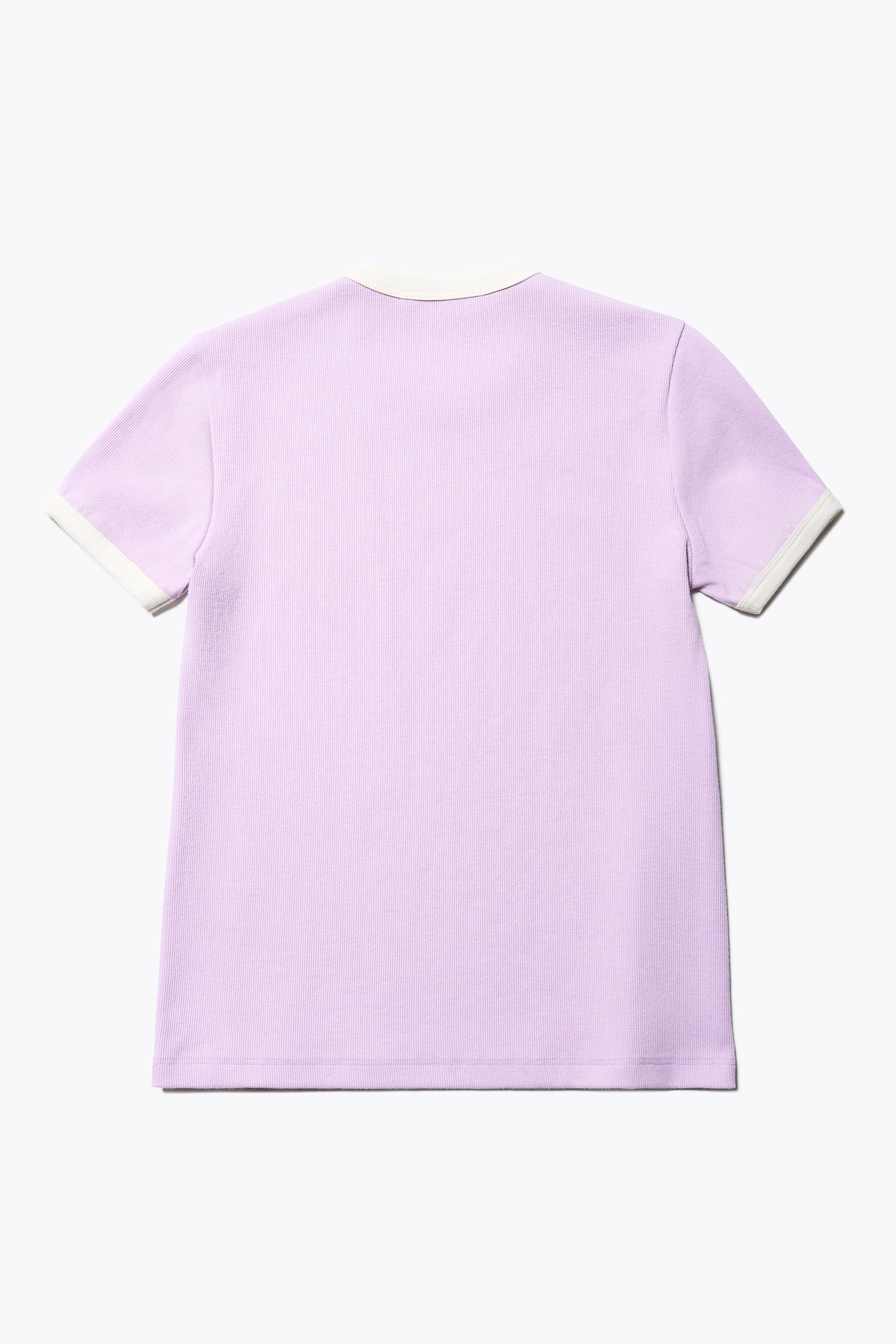 Veil Rib Tee Lilac/Ecru Bind