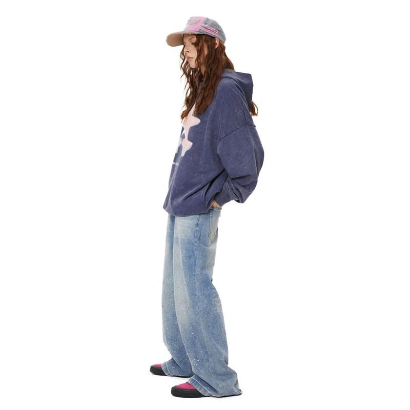 2025 Street Fashion Rhinestone Loose Jeans